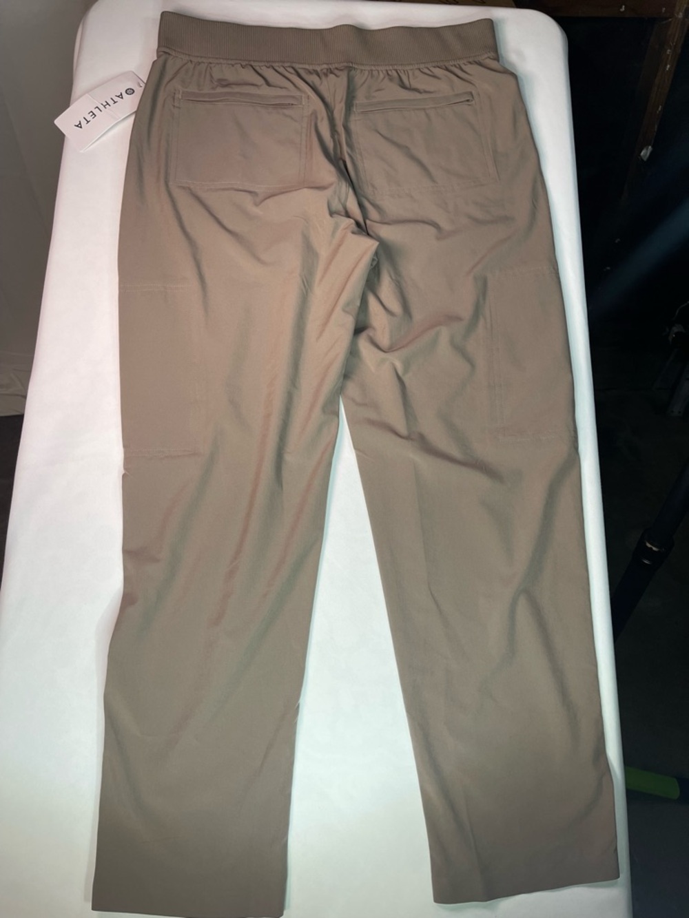 Athleta Taupe Cropped Cargo Joggers - Picture 7 of 9